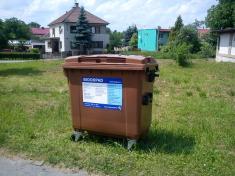 V obci byly rozmístěny kontejnery na&nbsp;bioodpad - červen 2011