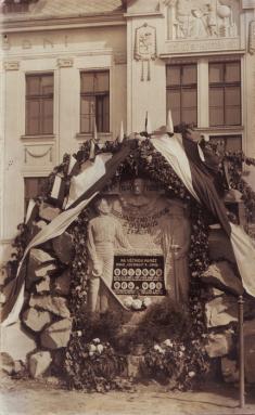 1.6.1924 - slavnostní odhalení Pomníku obětem I. světové války