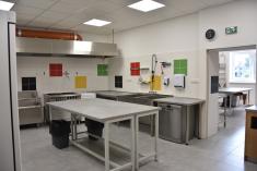 Zrekonstruovná kuchyně a zázemí kulturního sálu